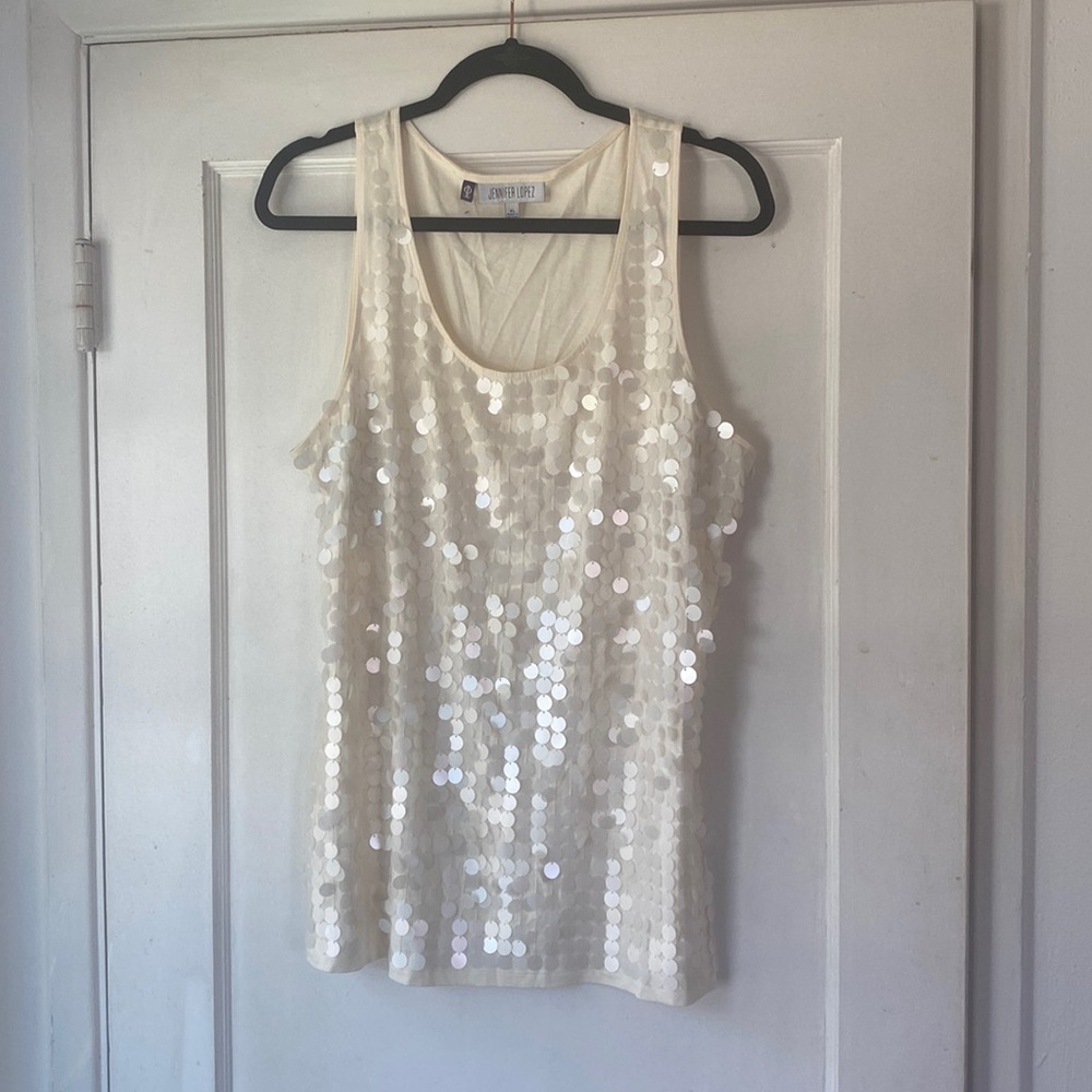 Jennifer Lopez Sequin Tank Top